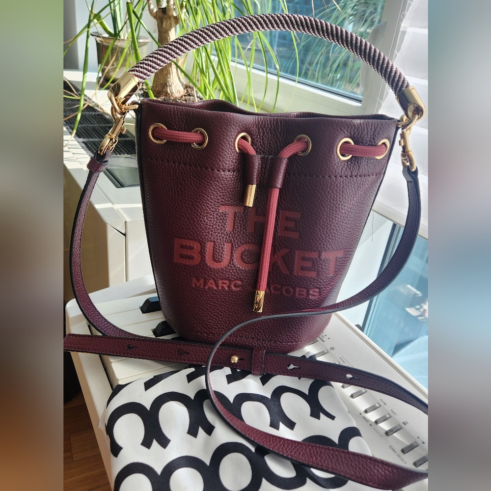 Marc Jacobs Burgundy Bucket Bag